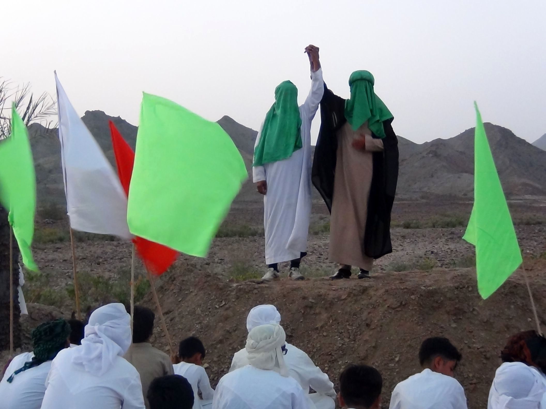 بازسازی واقعه عظیم «غدیر خم» در شهرستان بشاگرد 