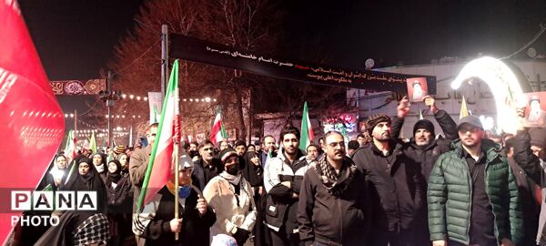 ایستادگی مردم کرج مقابل دشمنان متجاوز آمریکایی_صهیونی