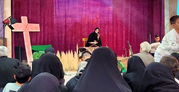 مراسم دختران زینبی در مسجد امام موسی کاظم (ع) اسلامشهر