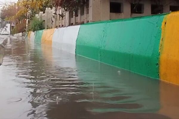 جلوه هایی از باران پاییزی در کاشمر