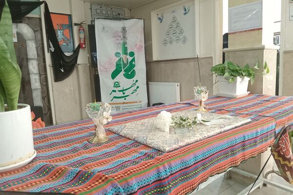  زنگ نماز در هنرستان آفرینش پردیس با حضور امام جمعه و مدیر آموزش و پرورش