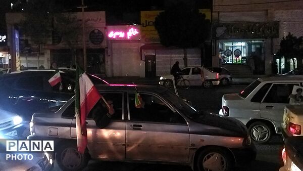 رژه ماشینی در بلوار فضل نیشابور 