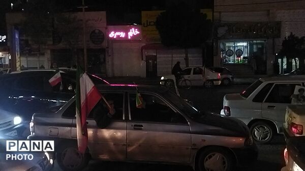 رژه ماشینی در بلوار فضل نیشابور 