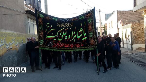 در هشتمین روز ماه محرم طنین نوای یا حسین در کوچه‌های فدافن پیچید
