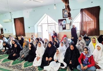 مراسم معنوی اعتکاف در مسجد سیدالشهدا شهرستان باشت