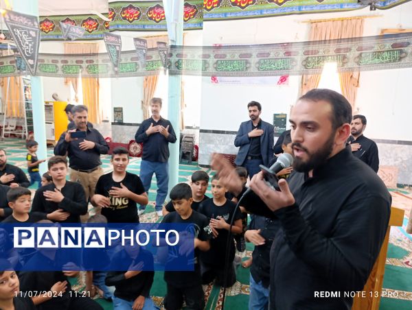 سوگواره احلی من العسل نوجوانان عاشورایی شهر آشخانه 