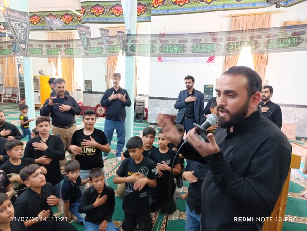سوگواره احلی من العسل نوجوانان عاشورایی شهر آشخانه 