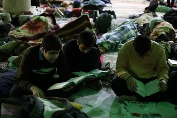 مراسم اعتکاف دانش آموزی در مسجد اعظم و مصلای قدس قم