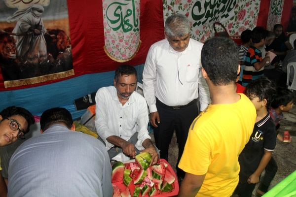 جشن و مهمانی کیلومتری عیدغدیرخم در بندرعباس