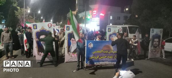 حضور باشکوه گردان بیت‌المقدس حوزه رباط سنگ در رزمایش جانفدا تربت حیدریه