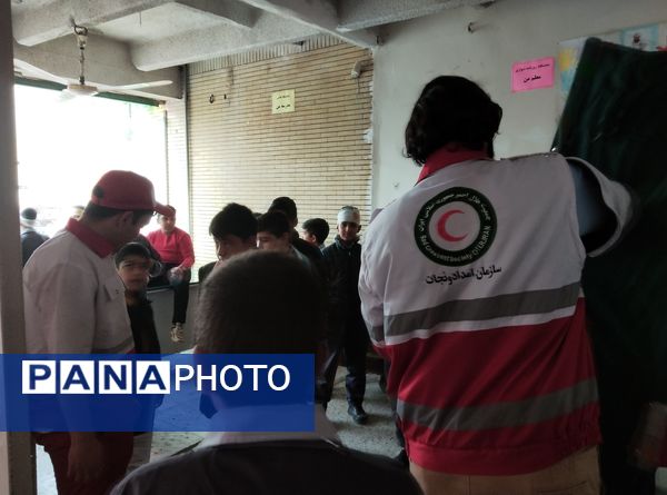 مانور سراسری زلزله در رضویه