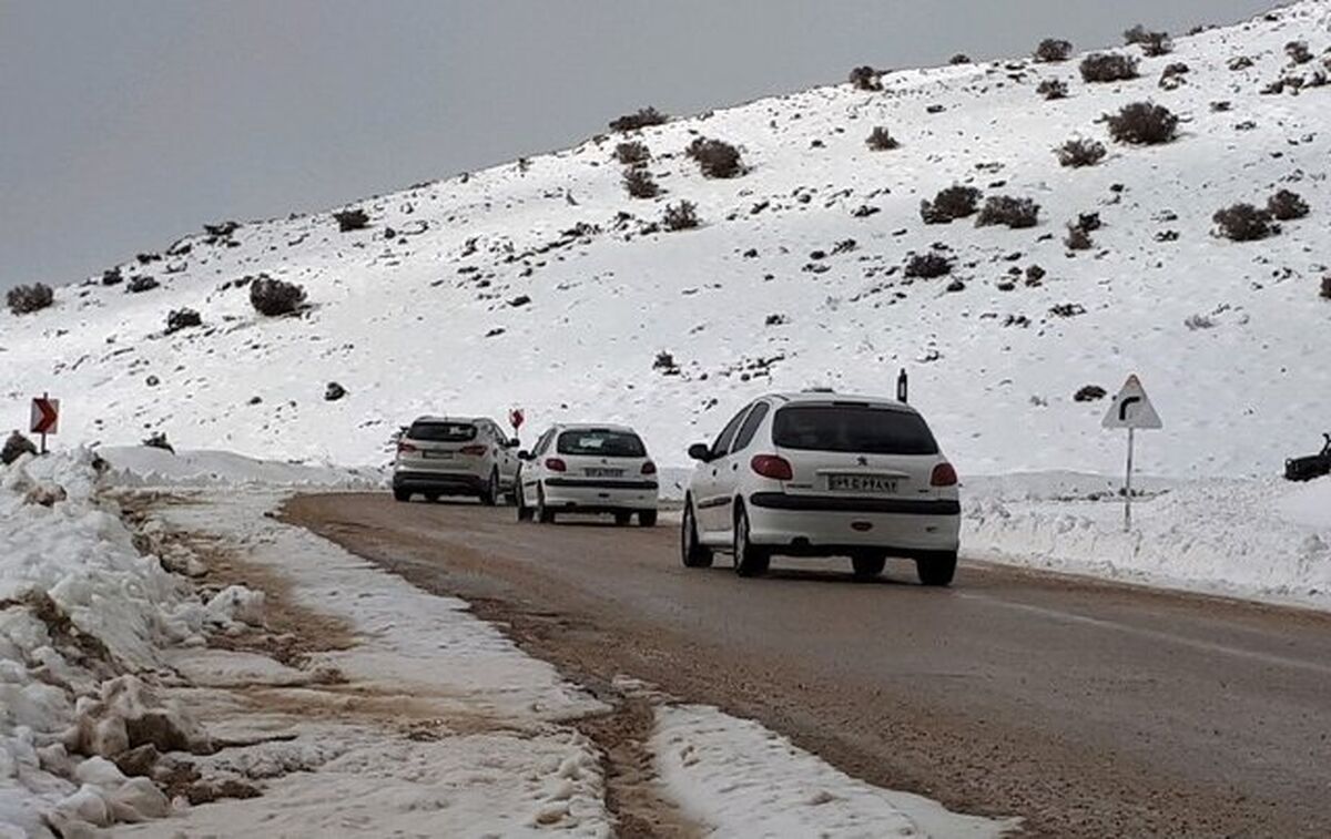 بارش برف و باران در جاده‌های ۹ استان کشور
