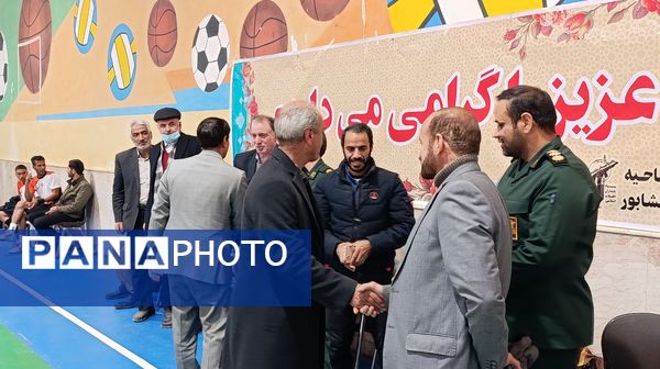 افتتاحیه مسابقات والیبال به‌مناسبت دهه مبارک فجر در نیشابور