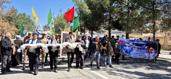 راهپیمایی روز قدس در شهرستان رشتخوار