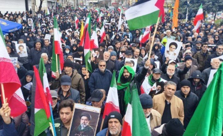 حضور حماسی مردم تهران در راهپیمایی روز قدس