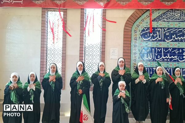 گرامیداشت دهه کرامت بر مزار شهدای جنگ رمضان 