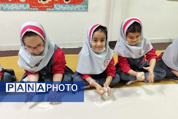 تجربه‌ای خوش‌مزه برای یادگیری الفبا در دبستان سارا شهرستان ملارد