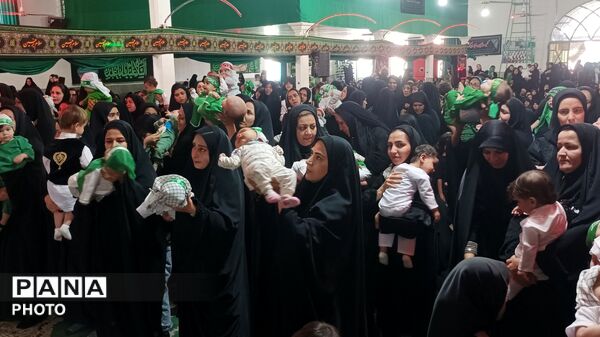 مراسم شیرخوارگان حسینی در مهدیه معلا شهر میلاجرد