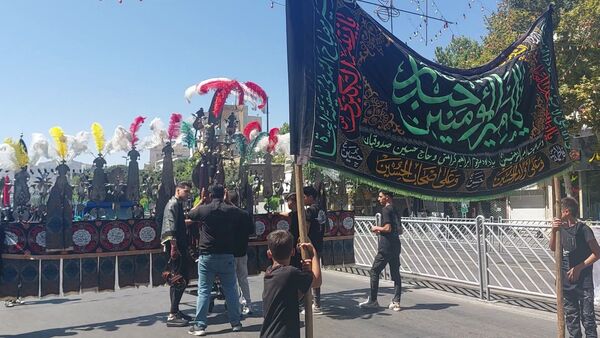 مراسم پیاده‌روی جاماندگان اربعین حسینی در مشهد 