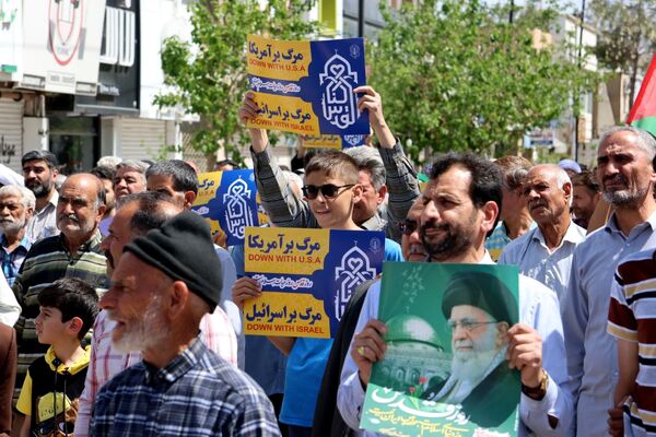خشم گناباد در پی جنایات رژیم صهیونسیتی 