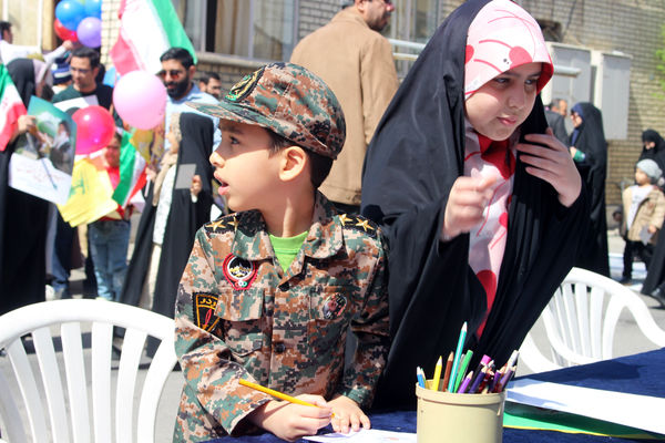 جلوه هایی شکوهمند از راهپیمایی روز جهانی قدس در قم