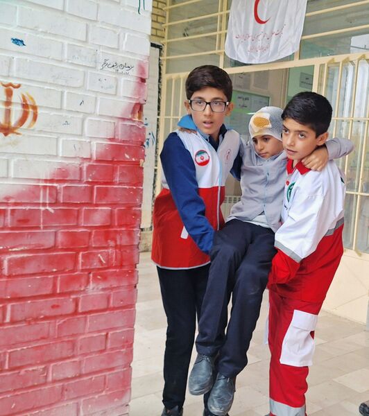 مانور زلزله در شهرستان لردگان
