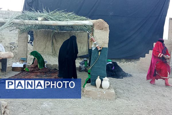 اجرای تعزیه شهادت حضرت زهرا (س) در روستای ظفرآباد شیراز