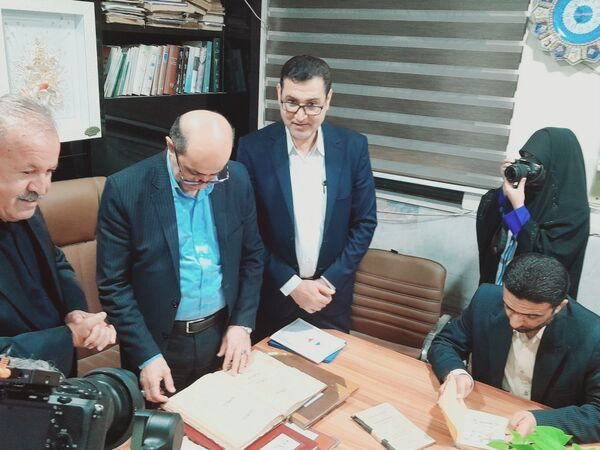 بازدید معاون وزیر و رئیس مرکز اطلاع رسانی و روابط عمومی وزارت آموزش و پرورش از مدرسه ماندگار سعادت بوشهر