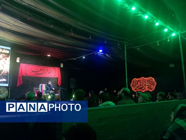 مراسم عزاداری ایام فاطمیه در شهرک سعدی شیراز