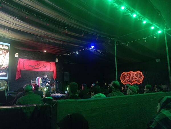 مراسم عزاداری ایام فاطمیه در شهرک سعدی شیراز