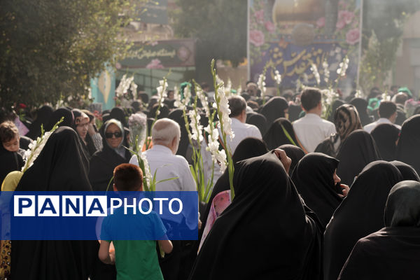 جلوه هایی از کاروان نمادین ورود کریمه اهل بیت به قم