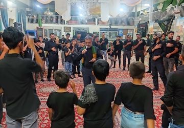 مراسم عزاداری شب تاسوعای حسینی در مسجد جامع شهر بار