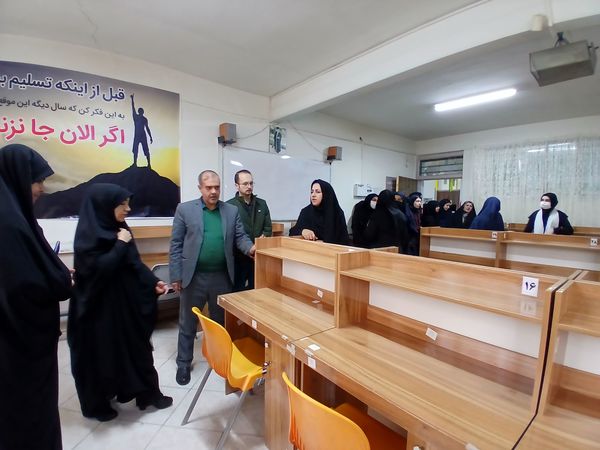 افتتاحیه سالن مطالعه شهید سردار سلیمانی در دبیرستان آزرم ناحیه یک مشهد