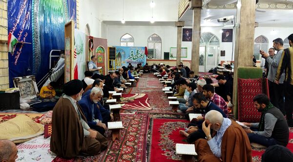 مراسم معنوی اعتکاف در مسجد امام هادی(ع) الشتر
