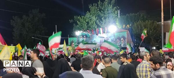 شکوه پرشور مردم در میدان خراسان در عید بزرگ غدیر