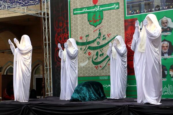 اجرای گروه نمایشی نقشینه به مناسبت ایام صفر و شهادت حضرت رقیه در آستان مقدس بی بی سکینه خاتون