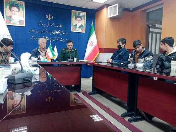 جلسه کمیته پشتیبانی بسیج دانش آموزی حوزه امام جعفر صادق علیه السلام