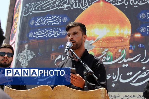 عزاداری تاسوعای حسینی در شهر درق 