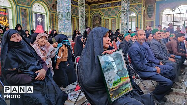 مراسم گرامیداشت چهلم امام شهید در گلزار شهدای  شهر بار نیشابور-۲