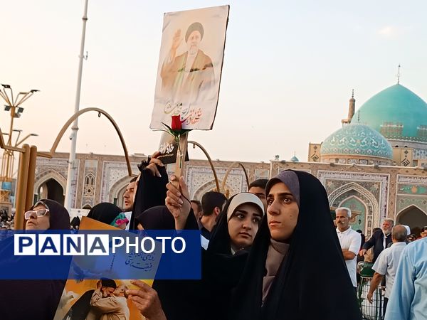 برگزاری مراسم چهلم رئیس‌جمهور شهید در حرم مطهر رضوی 