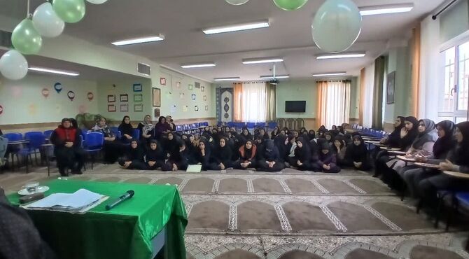  جشن بزرگ نیمه شعبان در مدرسه پانزده‌خرداد کلاته‌رودبار