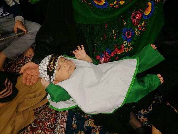 آیین شیرخوارگان حسینی در نخستین روز محرم در مساجد  نیشابور و شهر بار