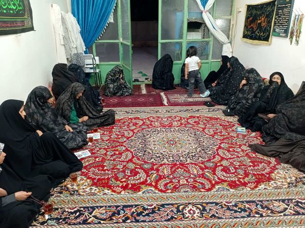 مراسم سوگواری در ایام ماه صفر در روستای نقاب