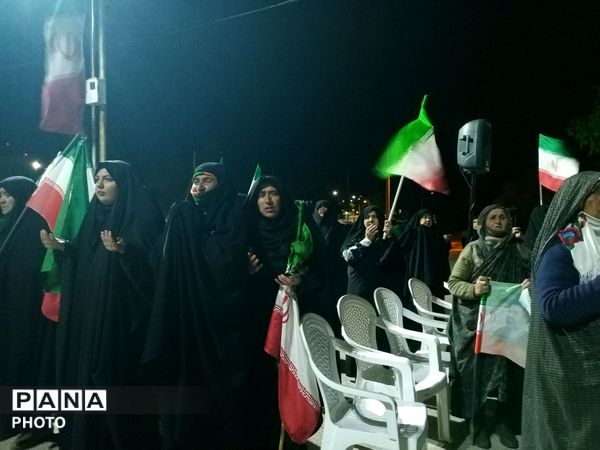 شکوه بصیرت  مردم ولایت مدار شهر بار برای دفاع از وطن 