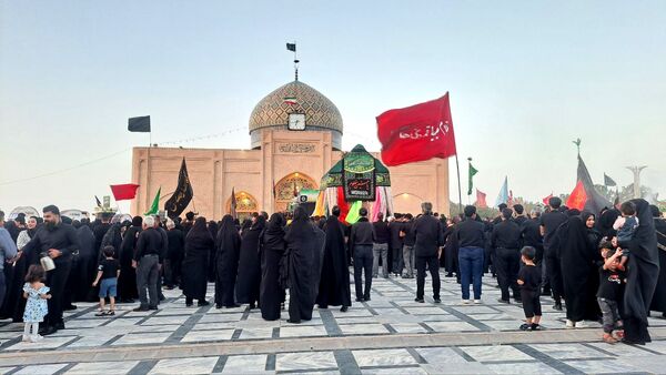 عزاداری هیئت‌های مذهبی در بارگاه منور امام زاده محمد عابد کاخک