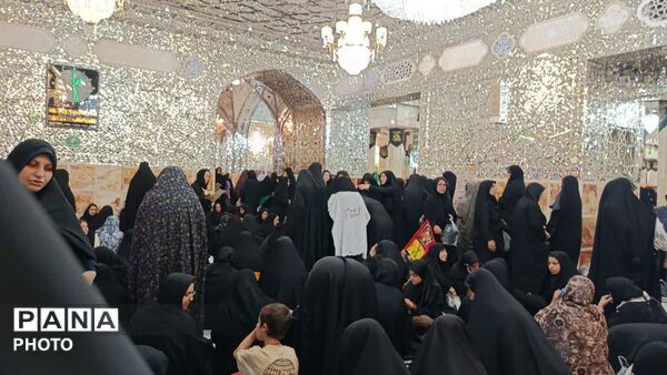 حضور گسترده مردم در جمکران و حرم مطهر برای بدرقه رهبر شهید