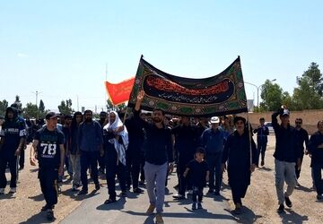 گزارشی از راهپیمایی دلدادگان حسینی در سمنان