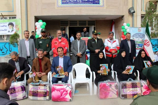 آیین نمادین نکوداشت هفته پدافند غیرعامل در نیشابور 