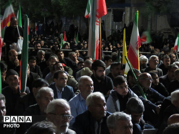 خروش مردم  خلیل آباد در حمایت از رزمندگان اسلام