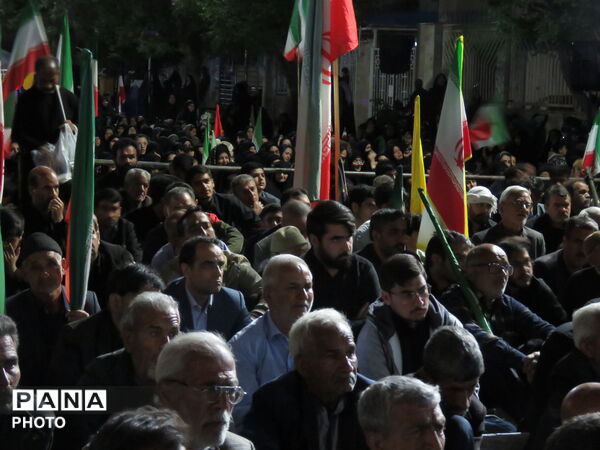 خروش مردم  خلیل آباد در حمایت از رزمندگان اسلام